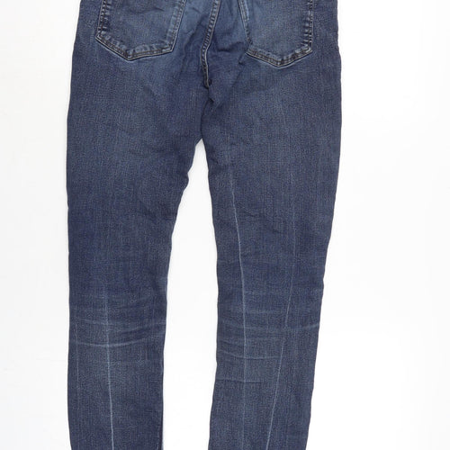 NEXT Girls Blue Cotton Straight Jeans Size 16 Years L27 in Regular Zip