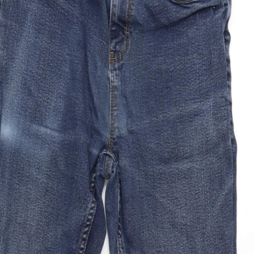 NEXT Girls Blue Cotton Straight Jeans Size 16 Years L27 in Regular Zip