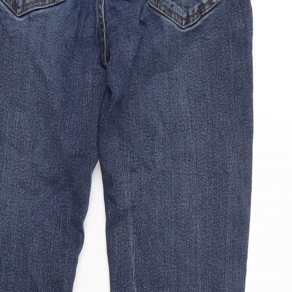 NEXT Girls Blue Cotton Straight Jeans Size 16 Years L27 in Regular Zip