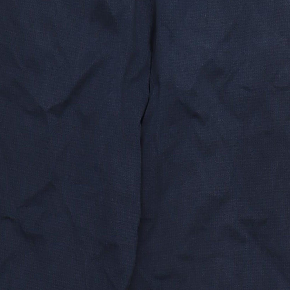 Ted Baker Mens Blue Cotton Trousers Size 38 in L31 in Regular Zip