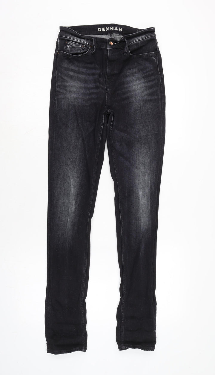 Deham Womens Grey Cotton Blend Skinny Jeans Size 26 in L31.5 in Regular Zip