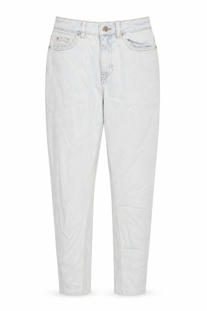 Denim & Co. Womens Blue Cotton Tapered Jeans Size 4 L25 in Regular Zip