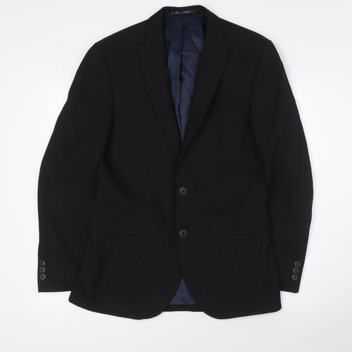 NEXT Mens Blue Polyester Jacket Suit Jacket Size 36 Regular