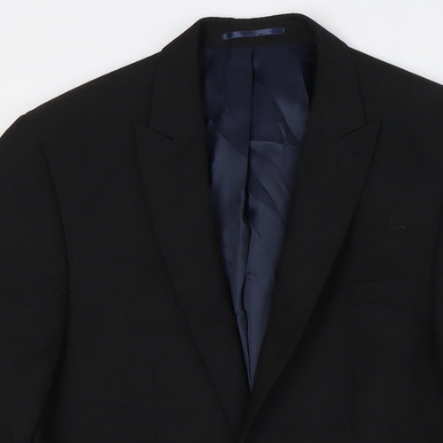 NEXT Mens Blue Polyester Jacket Suit Jacket Size 36 Regular