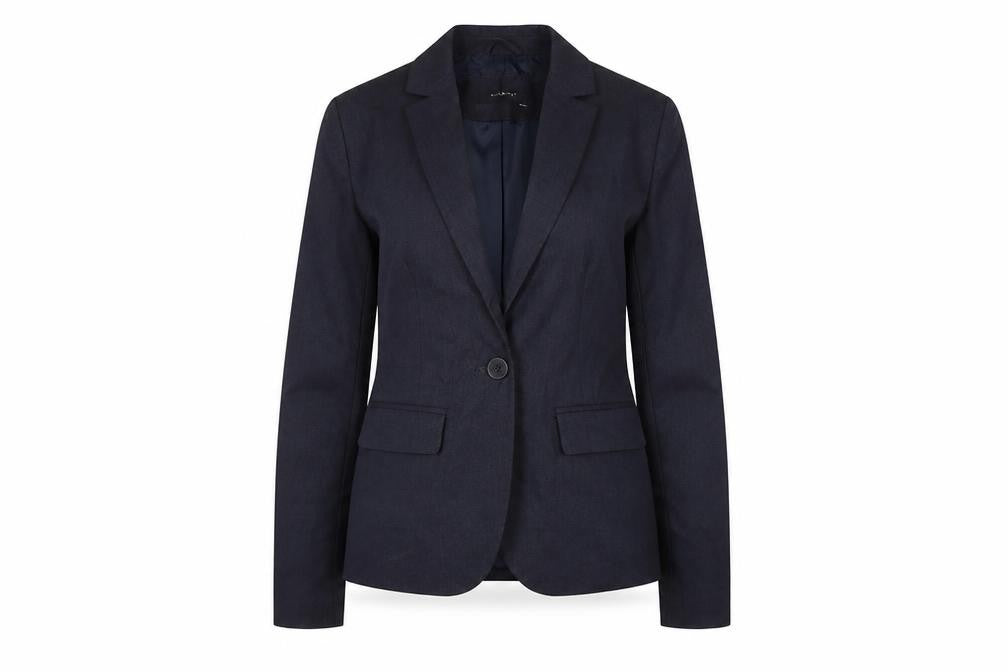 Zara Womens Grey Jacket Size 6 Button - Fitted