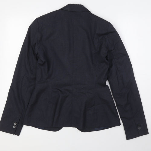 Zara Womens Grey Jacket Size 6 Button - Fitted