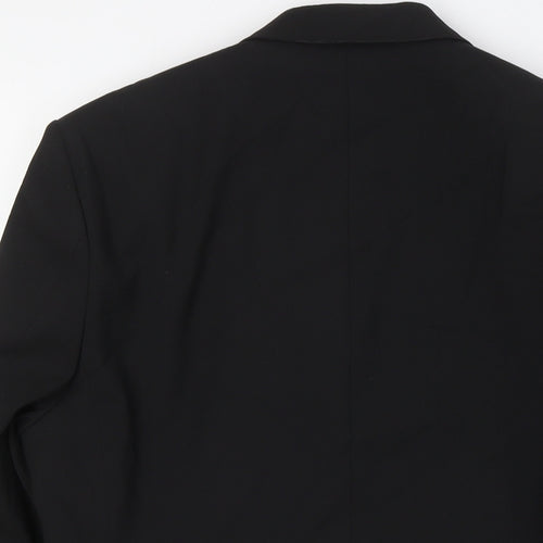 NEXT Mens Black Polyester Jacket Suit Jacket Size 36 Regular