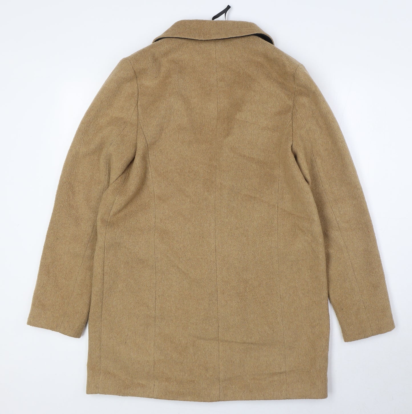 Dorothy Perkins Womens Beige Overcoat Coat Size 8 Button