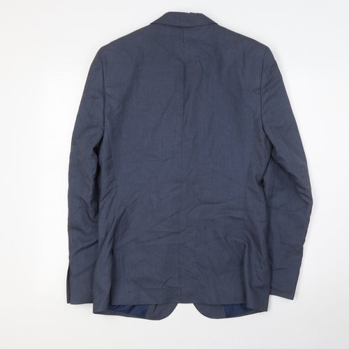 ASOS Mens Grey Polyester Jacket Suit Jacket Size 36 Regular