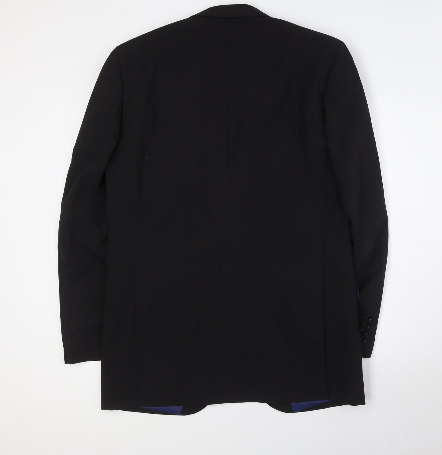 Greenwoods Mens Black Polyester Jacket Suit Jacket Size 40 Big & Tall