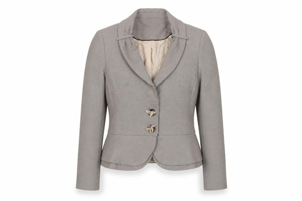 Next Womens Beige Jacket Size 10 Button - Fitted
