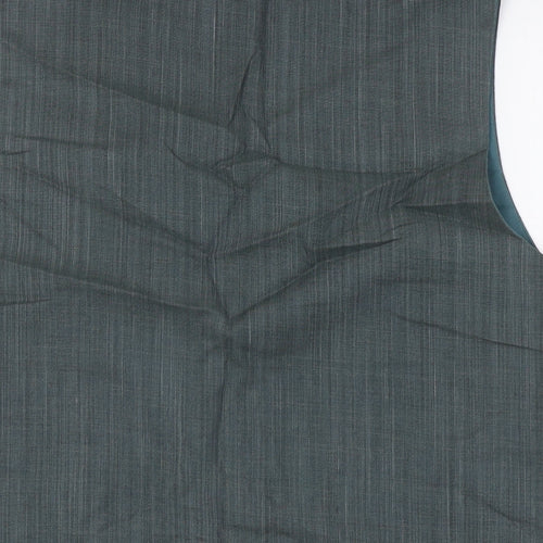 I.Q Mens Green Jacket Waistcoat Size L Button