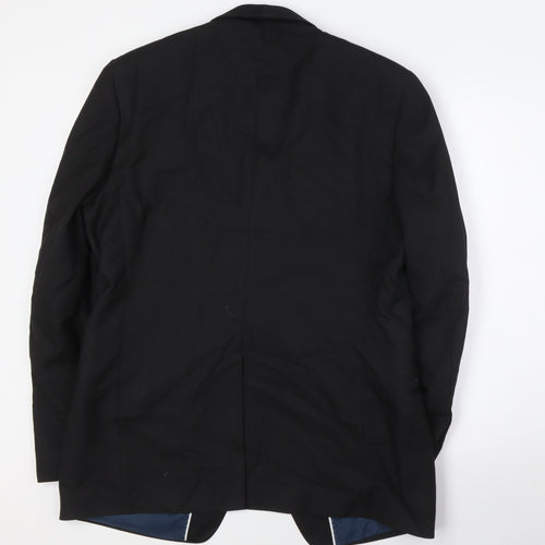 Marks and Spencer Mens Black Polyester Tuxedo Suit Jacket Size 42 Regular