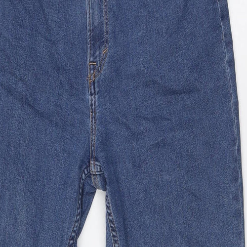 H&M Girls Blue Cotton Straight Jeans Size 14 Years L28 in Regular Button