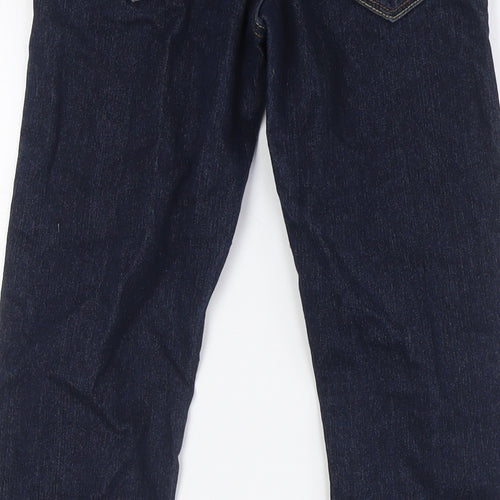 &Denim Girls Blue Cotton Skinny Jeans Size 10-11 Years L29 in Regular Button
