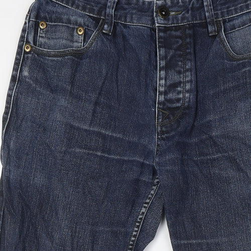NEXT Mens Blue Cotton Skinny Jeans Size 34 in L28 in Regular Button