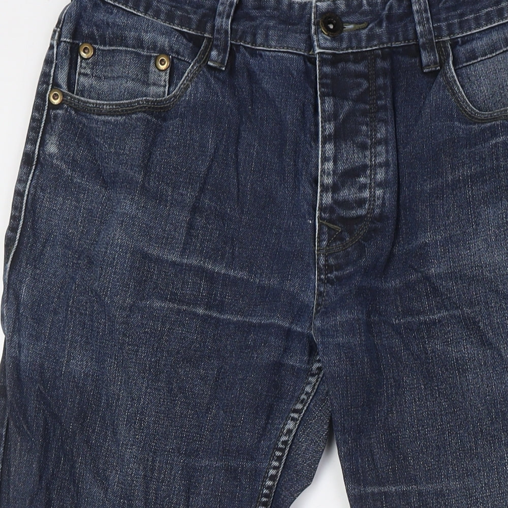 NEXT Mens Blue Cotton Skinny Jeans Size 34 in L28 in Regular Button