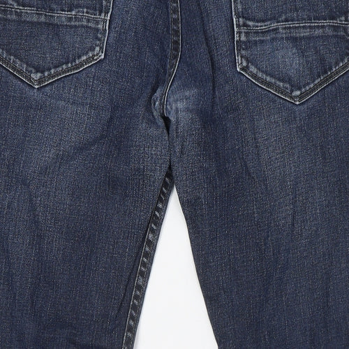 NEXT Mens Blue Cotton Skinny Jeans Size 34 in L28 in Regular Button