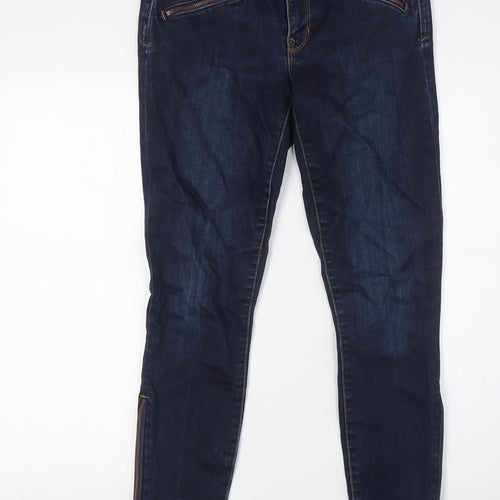 Gap Womens Blue Cotton Skinny Jeans Size 26 in L28 in Regular Button - Zip Detail