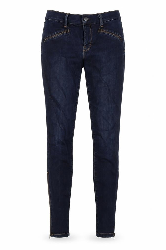 Gap Womens Blue Cotton Skinny Jeans Size 26 in L28 in Regular Button - Zip Detail