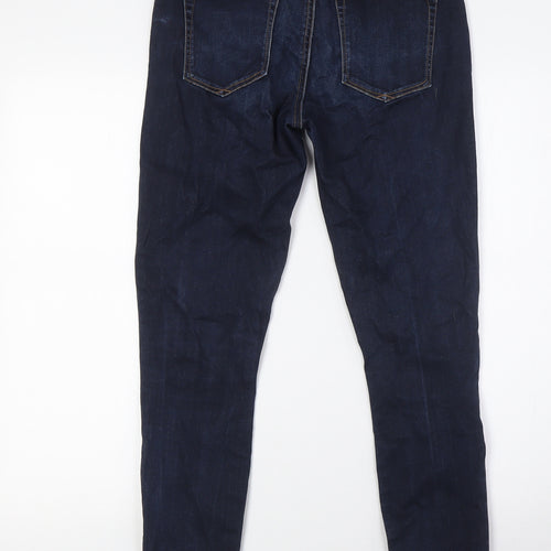 Gap Womens Blue Cotton Skinny Jeans Size 26 in L28 in Regular Button - Zip Detail