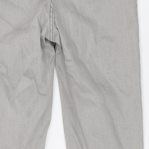 H&M Girls Grey Cotton Skinny Jeans Size 14 Years L29 in Slim Button - Adjustable Waist