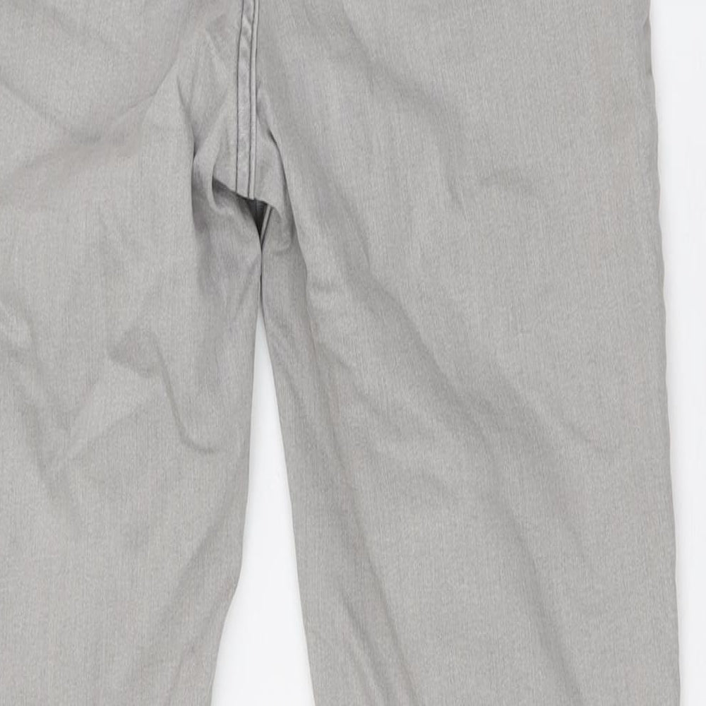 H&M Girls Grey Cotton Skinny Jeans Size 14 Years L29 in Slim Button - Adjustable Waist