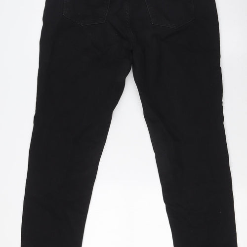 H&M Girls Black Cotton Skinny Jeans Size 14 Years L29 in Regular Button