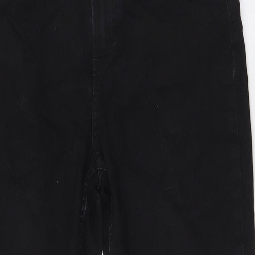 H&M Girls Black Cotton Skinny Jeans Size 14 Years L29 in Regular Button