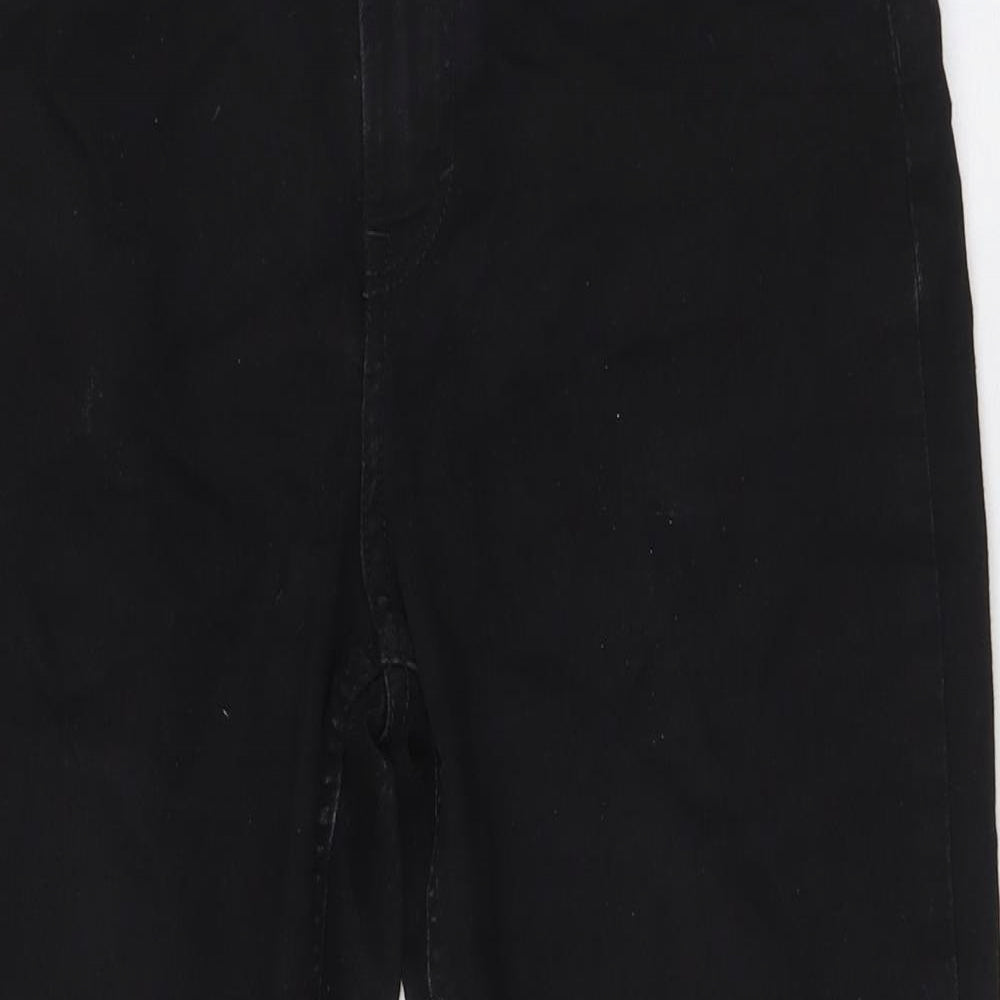 H&M Girls Black Cotton Skinny Jeans Size 14 Years L29 in Regular Button