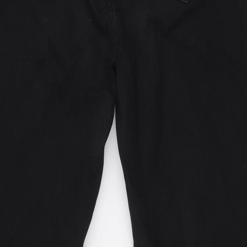 H&M Girls Black Cotton Skinny Jeans Size 14 Years L29 in Regular Button