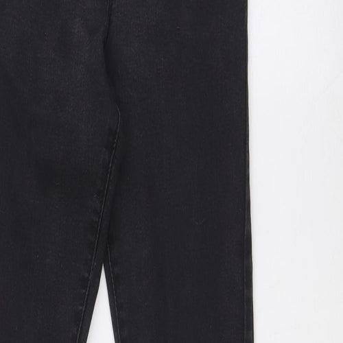 denim co Womens Black Cotton Skinny Jeans Size 10 L30 in Regular Button