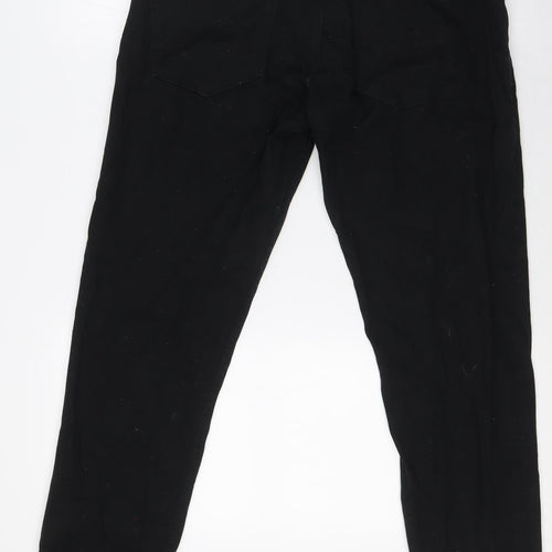 ACW85 Mens Black Cotton Skinny Jeans Size 32 in L32 in Slim Button