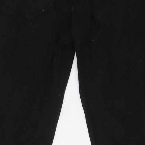 ACW85 Mens Black Cotton Skinny Jeans Size 32 in L32 in Slim Button