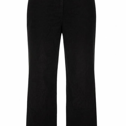 Marks and Spencer Womens Black Cotton Snow Pants Trousers Size 14 L28 in Regular Button