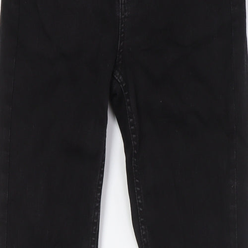 Oasis Womens Black Cotton Skinny Jeans Size 10 L29 in Slim Button