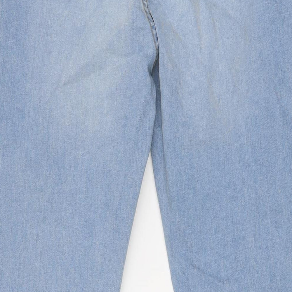 Denim Co Womens Blue Cotton Skinny Jeans Size 16 L28 in Regular Button