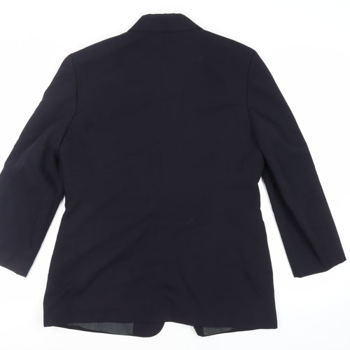 Separa Womens Blue Jacket Blazer Size 14 Button - Vintage