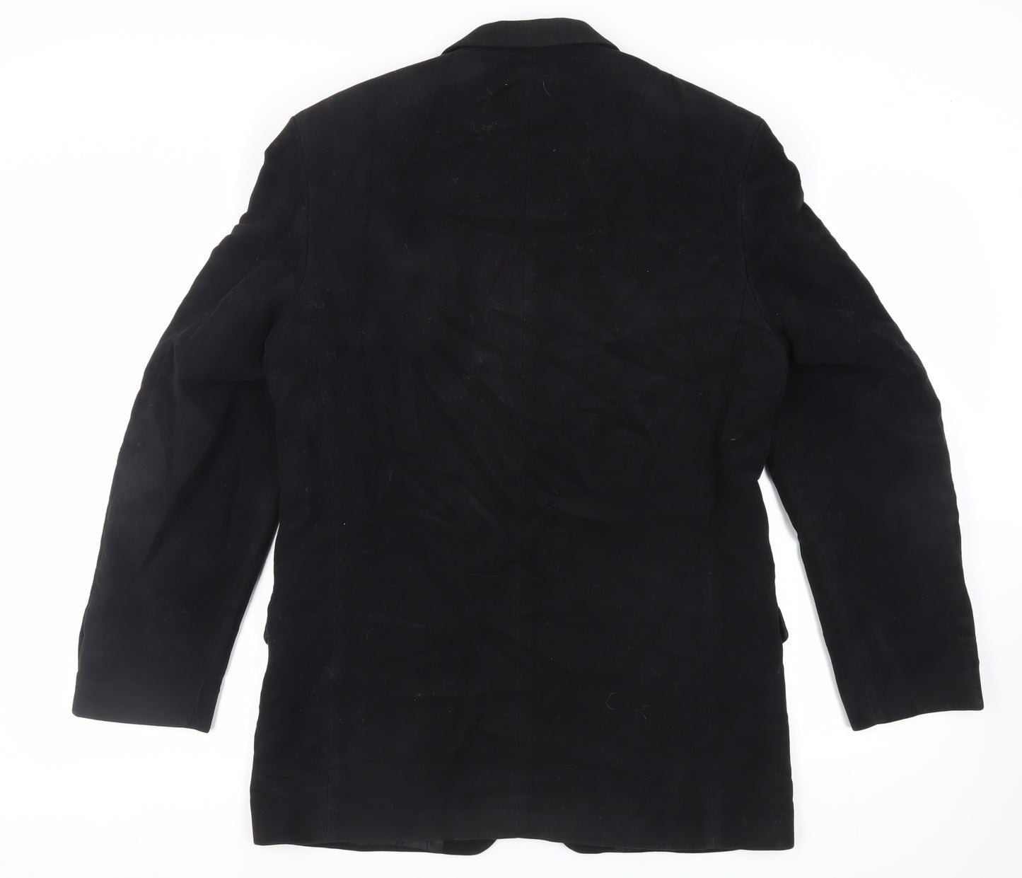 Burton Mens Black Cotton Jacket Blazer Size 40 Regular