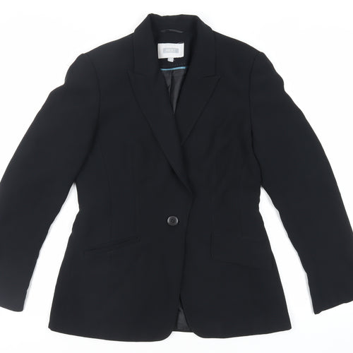 NEXT Womens Black Jacket Blazer Size 10 Button