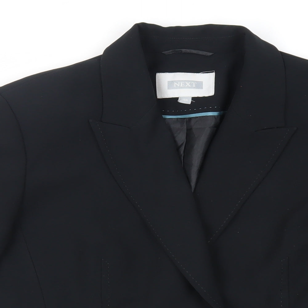 NEXT Womens Black Jacket Blazer Size 10 Button
