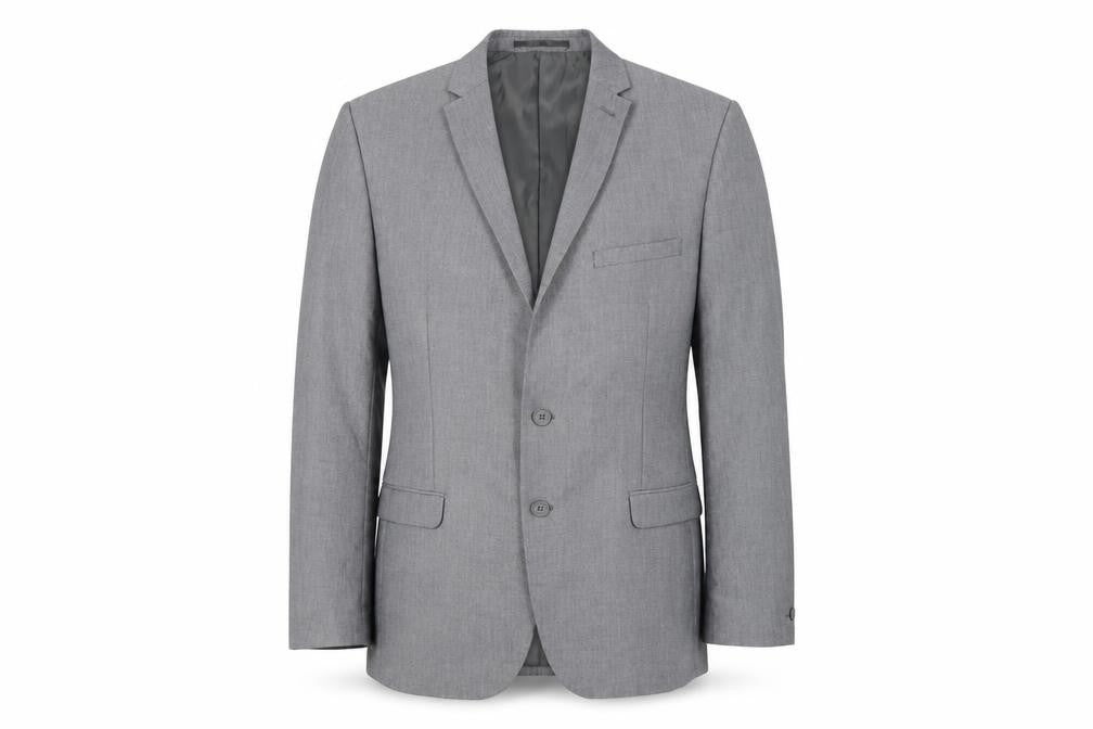 Red Herring Mens Grey Polyester Jacket Suit Jacket Size 42 Regular