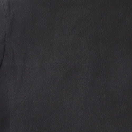 Marks and Spencer Mens Black Polyester Jacket Blazer Size 40 Regular