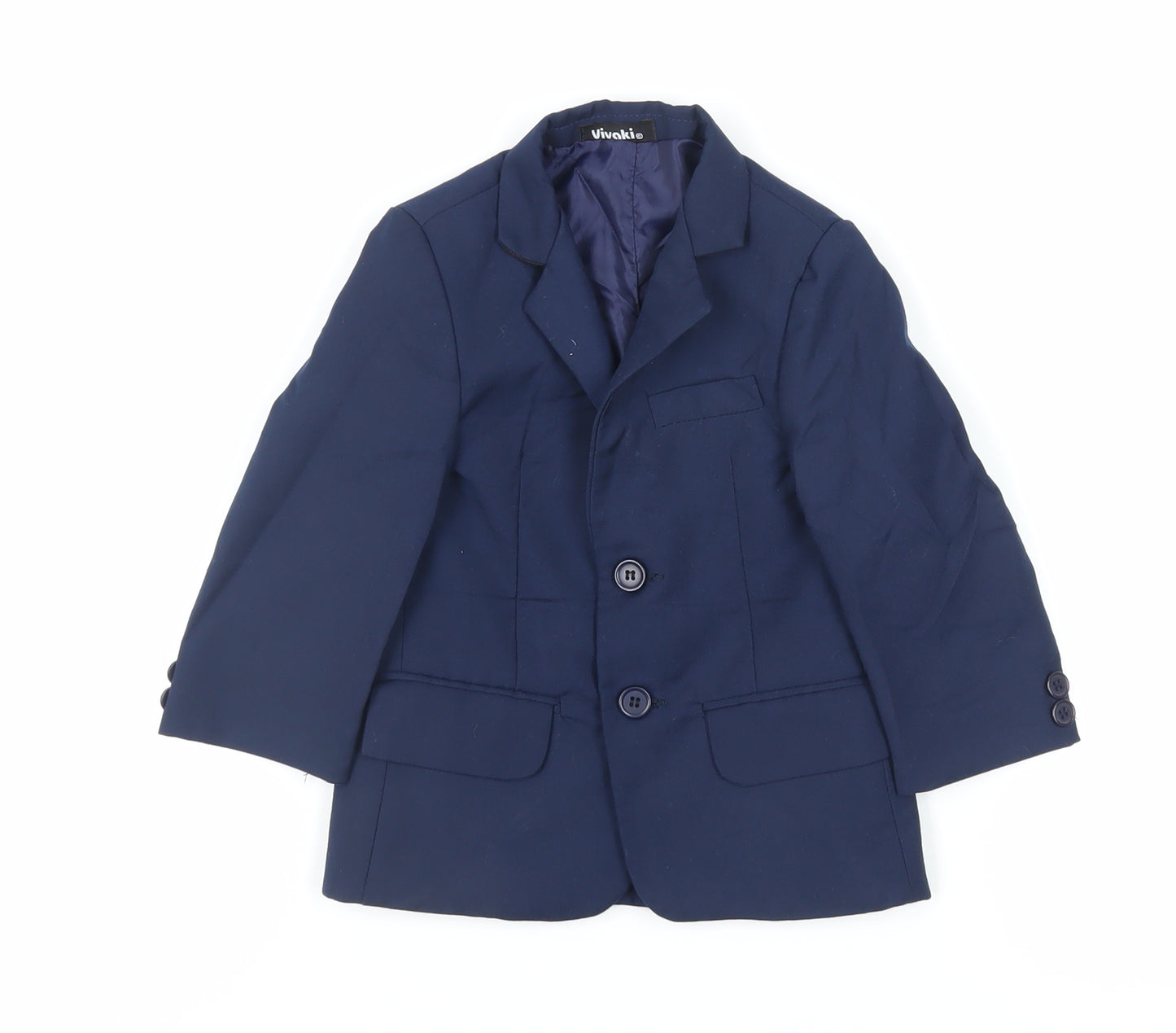 VivaKi Boys Blue Jacket Blazer Size 2 Years Button