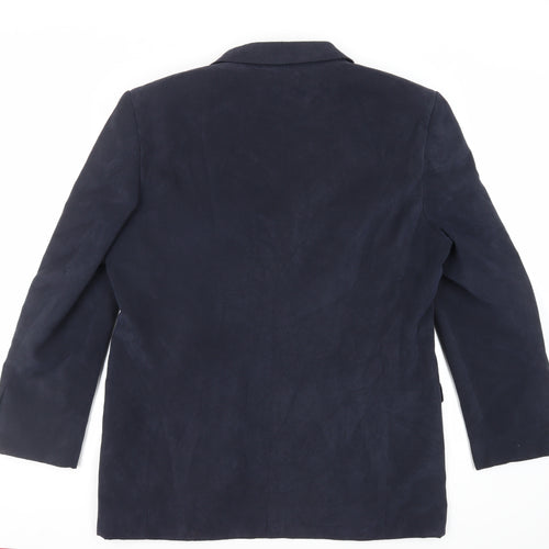 Marks and Spencer Mens Blue Polyester Jacket Blazer Size 42 Regular
