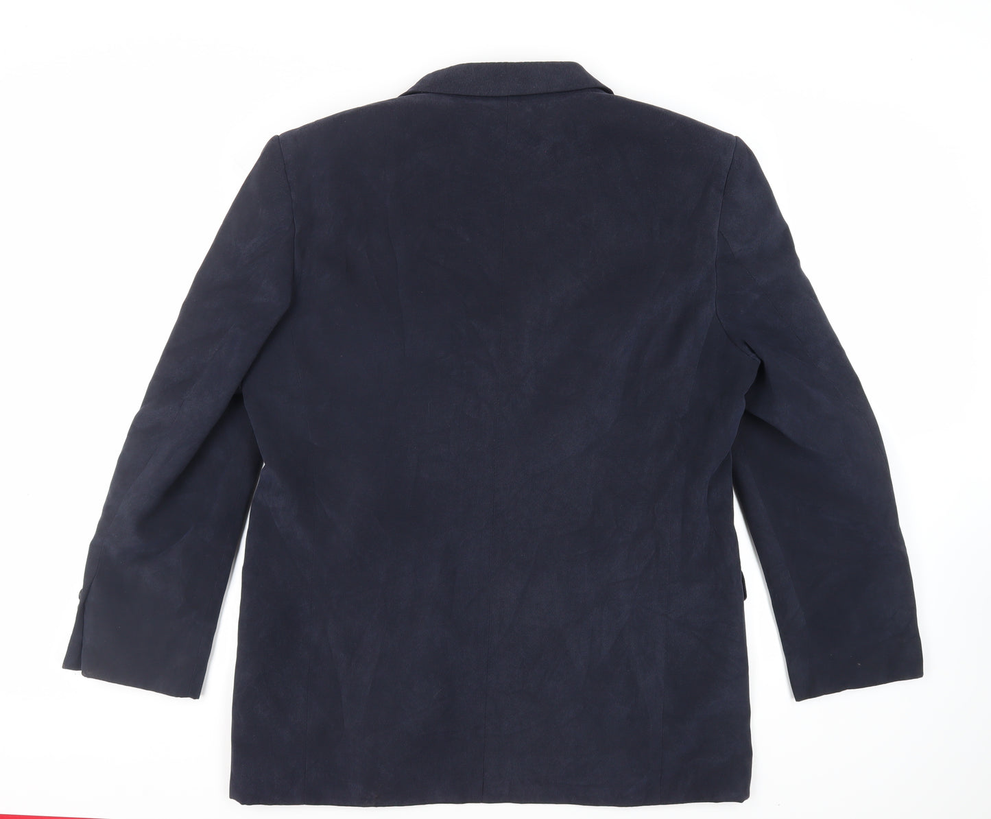 Marks and Spencer Mens Blue Polyester Jacket Blazer Size 42 Regular