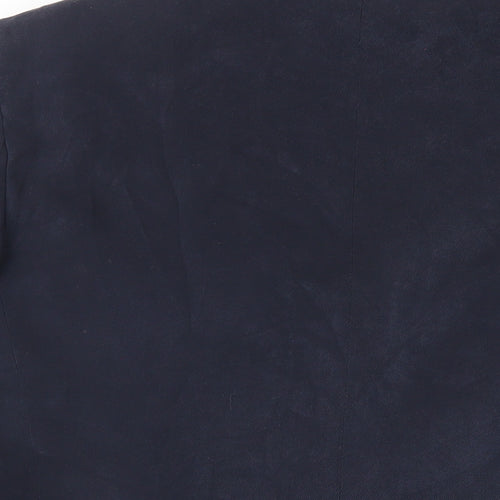 Marks and Spencer Mens Blue Polyester Jacket Blazer Size 42 Regular