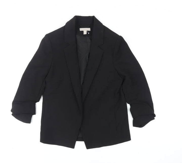 H&M Womens Black Jacket Blazer Size 8 - Open