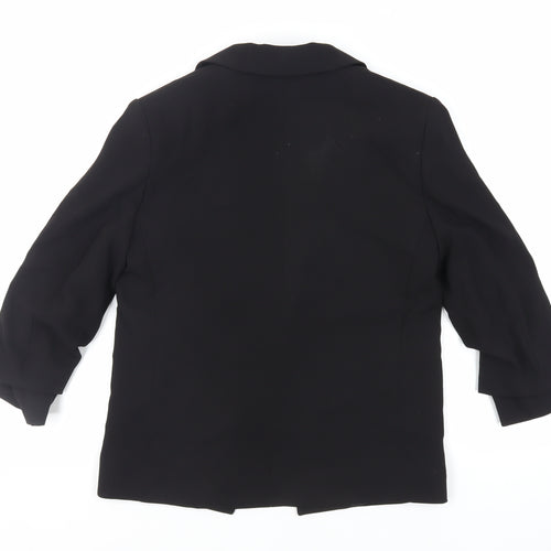 H&M Womens Black Jacket Blazer Size 8 - Open