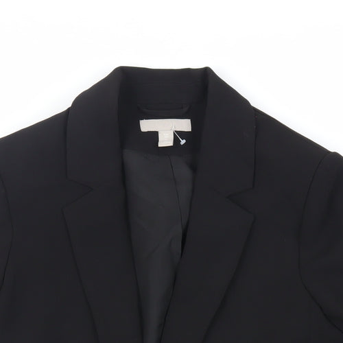 H&M Womens Black Jacket Blazer Size 8 - Open